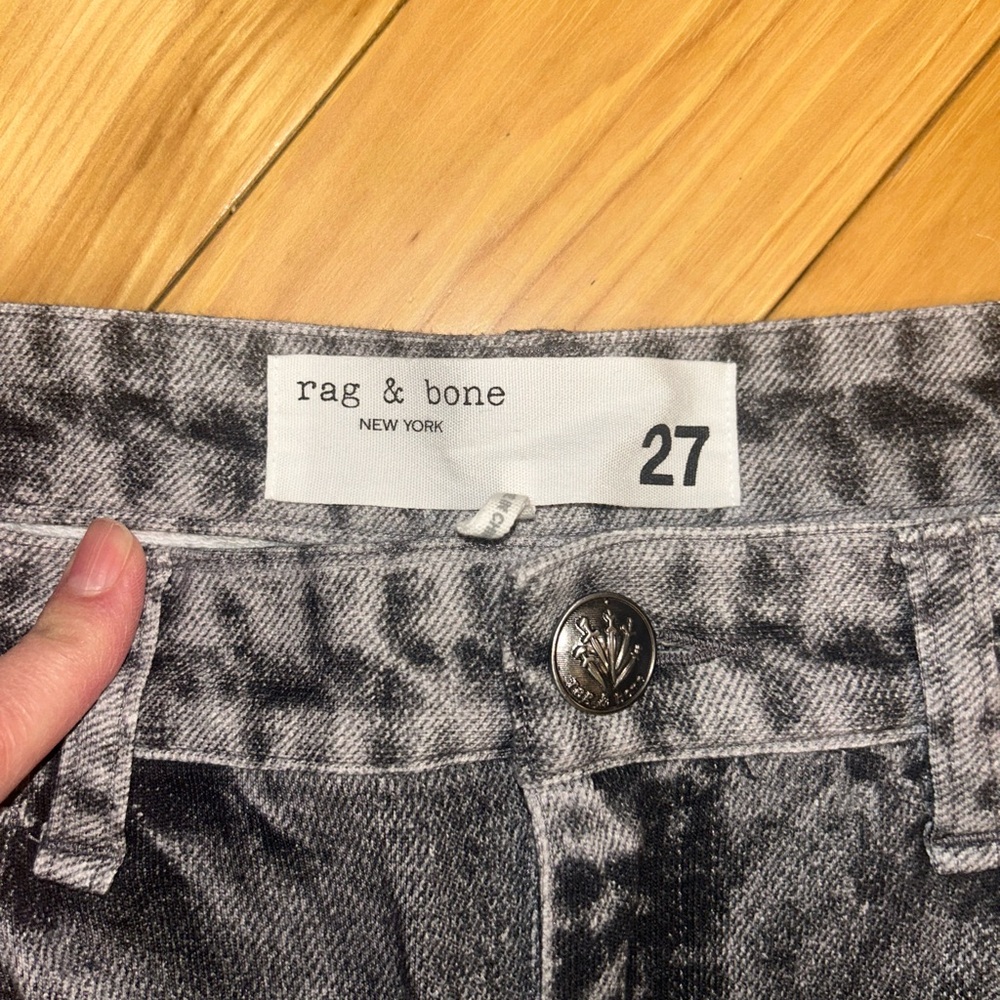 rag & bone Miramar Shea Ankle-Length Pants color Raven - Picture 5 of 11